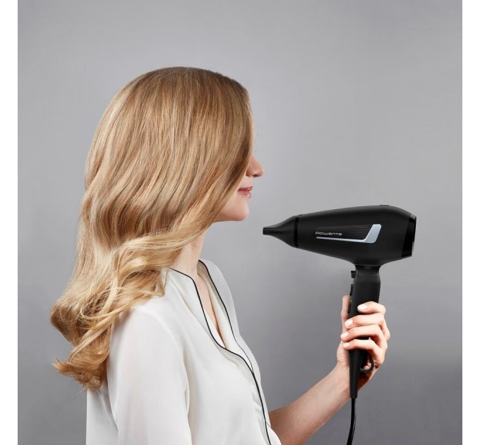 Фен Rowenta Pro Expert, 2100Вт, 3 режими, дифузор, іоніз-я, хол. обдув, чорний