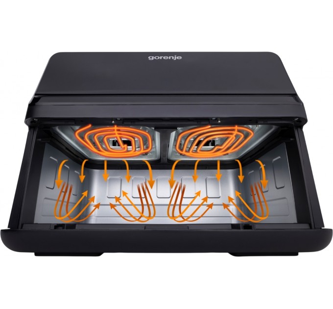 Мультипеч Gorenje 2700Вт, чаша-9л, сенсорное управл., 8 авто. программ, пластик, черный