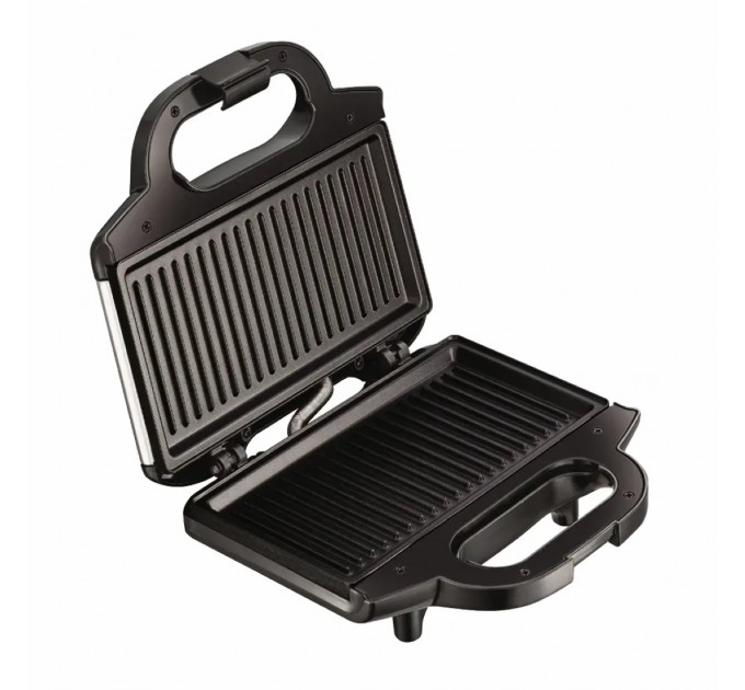 Сендвичмейкер Tefal Ultracompact 700Вт, 1 пластина-гриль, корпус-пластик, черно-серебристый