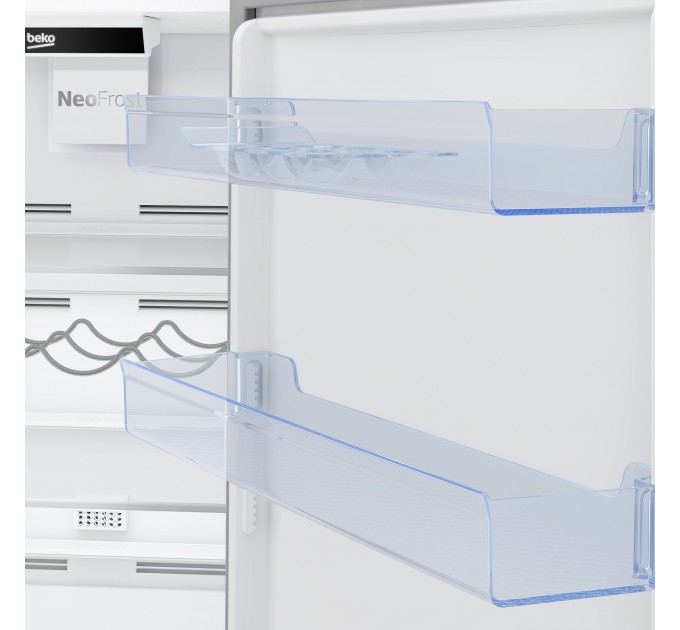 Холодильник Beko с нижн. мороз., 186x60x67, xолод.отд.-215л, мороз.отд.-109л, 2дв., E, NF, белый