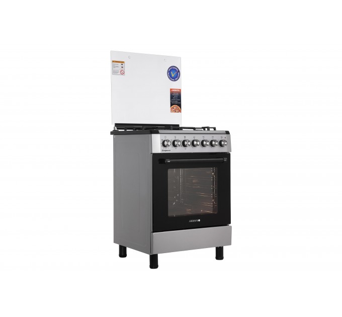 Плита ARDESTO комби Elegance, 66л, 60x60см, конвекция, чугун, подсветка, форсунки LPG (подключение газового баллона), серый