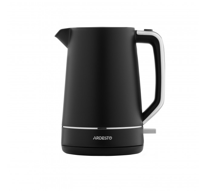 Електрочайник ARDESTO Timeless Elegance, 1.7л, Otter, пластик, чорний матовий