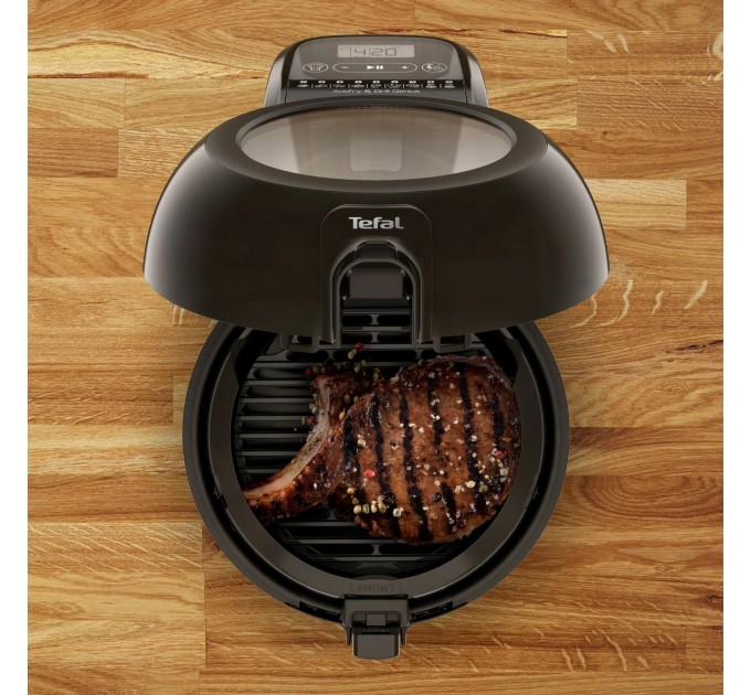 Мультипечь Tefal ActiFry & Grill Genius, 1500Вт, чаша-4л, сенсорне управл., пластик, подкл. к смартфону, черно-золотой