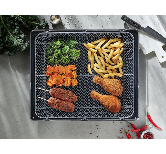 Плита Hansa комби, 65л, 50x60см, дисплей, конвекция, чугун, нерж