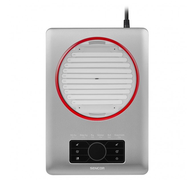 Плитка настільна Sencor індукційна, комфорок - 1 на 1.5кВт, керування - сенсорне, нерж. сталь