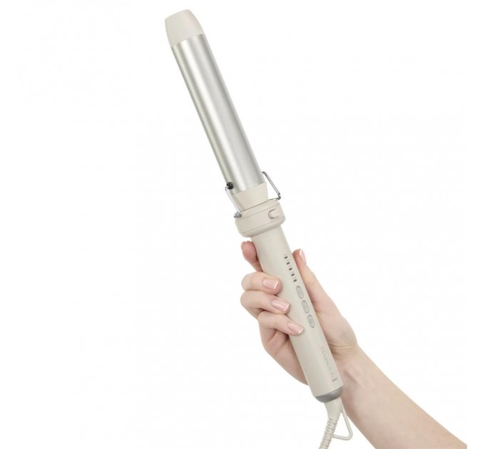 Плойка Remington Trendology, 92Вт, темп.режимов-5, 130-210С, 5 насадок, перчатка, керамика, белый