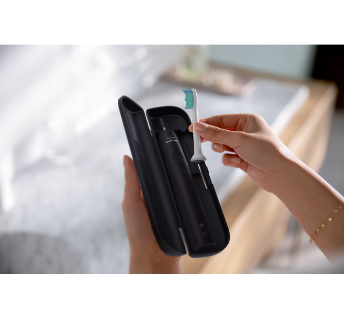 Щетка зубная электр. Philips Sonicare 3100 series, 31т. колеб/мин, насадок-1, черный