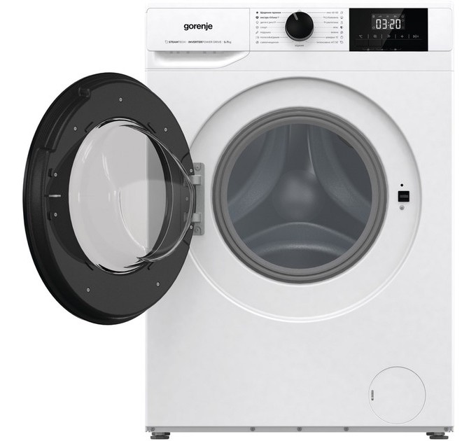 Стиральная машина Gorenje фронтальная, 7кг, 1200, A++, 43.5см, дисплей, пар, инвертор, белый