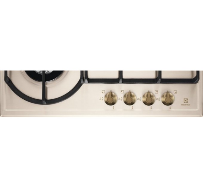 Варильна поверхня Electrolux газова Rococo, 60см, чавун, шампань