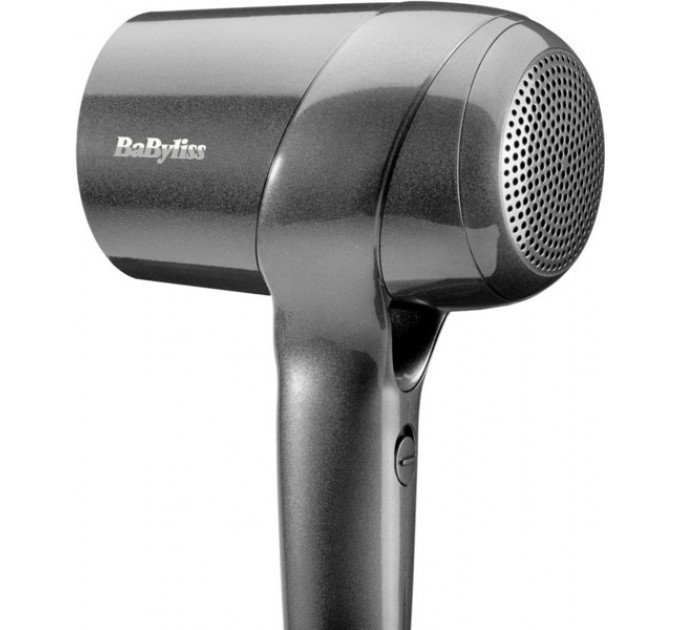 Фен Babyliss Titanium Shine, 1600Вт, 3 режими, іонізація, хол. обдув, 2 насадки, темно-сірий