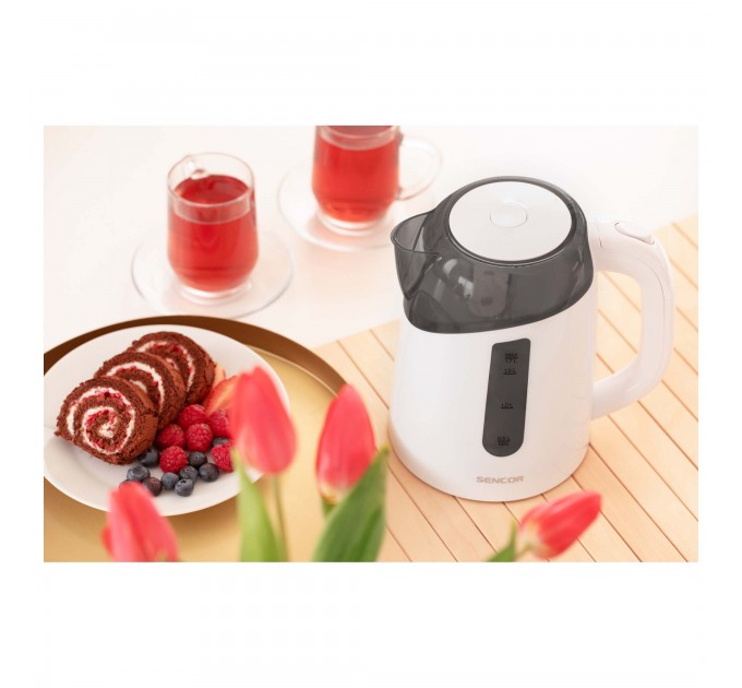 Електрочайник Sencor 1.7л, Strix, пластик, білий