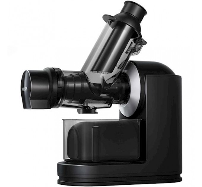 Соковыжималка Philips Viva Collection шнековая 150Вт, чаша-1л, жмых-0.75л, пластик, черный