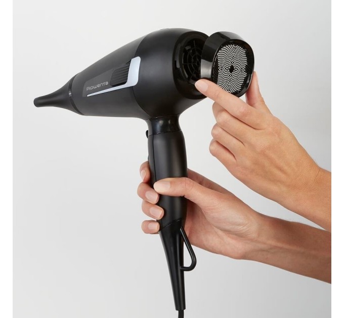 Фен Rowenta Pro Expert, 2100Вт, 3 режими, дифузор, іоніз-я, хол. обдув, чорний