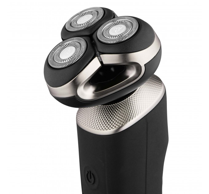 Бритва електр. ARDESTO SHRR-B8WDR роторная, 8Вт, бритв.головок-3, Li-Ion, сух.+влажн., черный