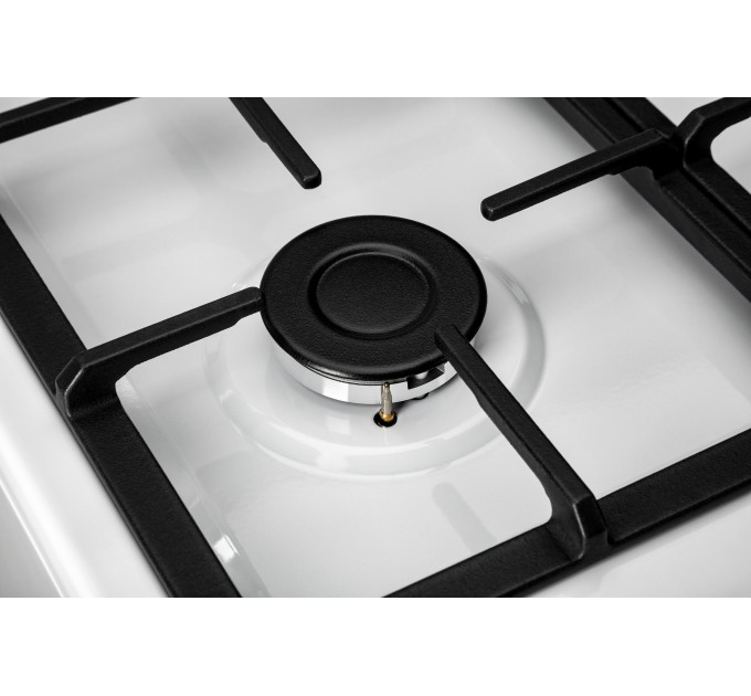 Плита ARDESTO комбі, 52л, 50x60см, чавун, підсвічування, форсунки LPG (підключення газового балона), білий