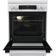 Плита Gorenje комби, 71л, 60x60см, дисплей, IconLed, чугун, белый