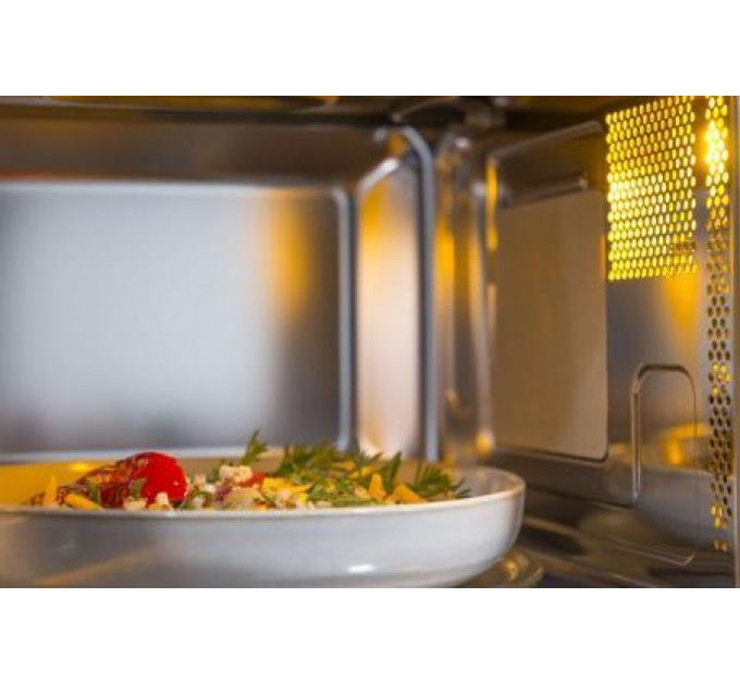 Мікрохвильова піч Gorenje вбудовувана, 25л, електр. управл., 900Вт, гриль, дисплей, інвертор, чорний