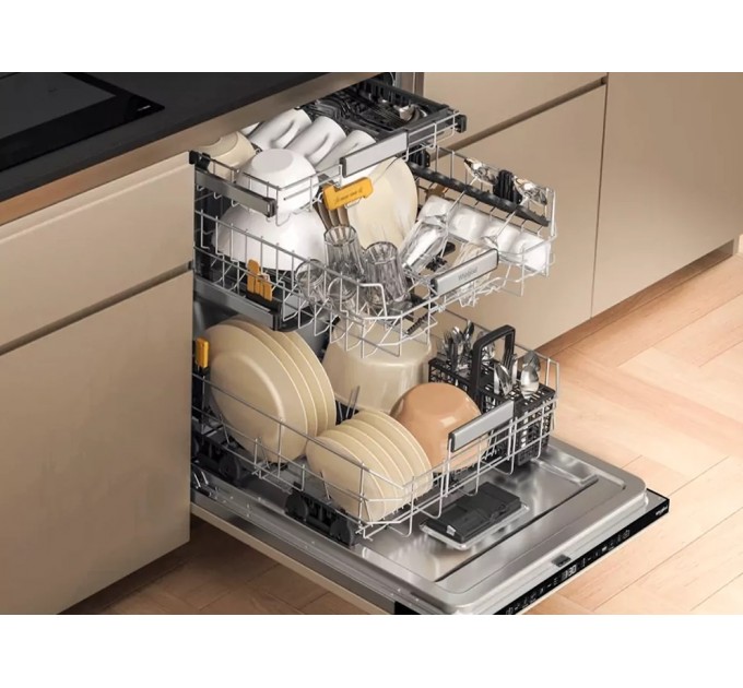 Посудомийна машина Whirlpool вбудована, 14компл., A+++, 60см, дисплей, 3й кошик, білий