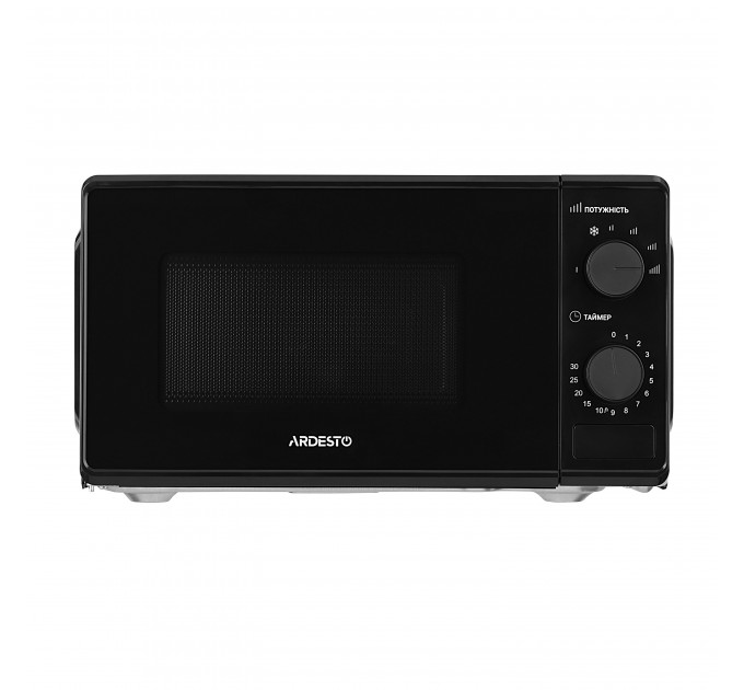 Мікрохвильова піч ARDESTO, 20л, мех.управл., 700Вт, відкр.кнопкою, чорний