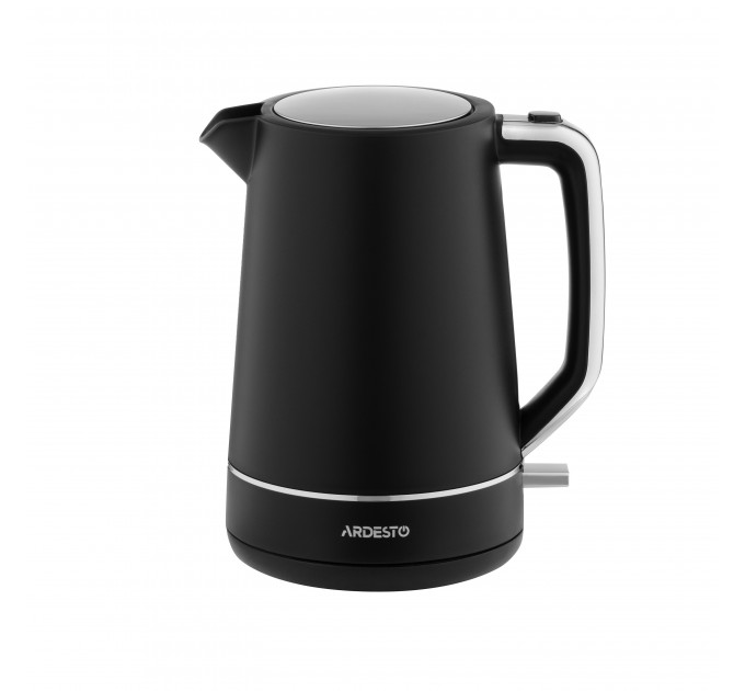 Електрочайник ARDESTO Timeless Elegance, 1.7л, Otter, пластик, чорний матовий