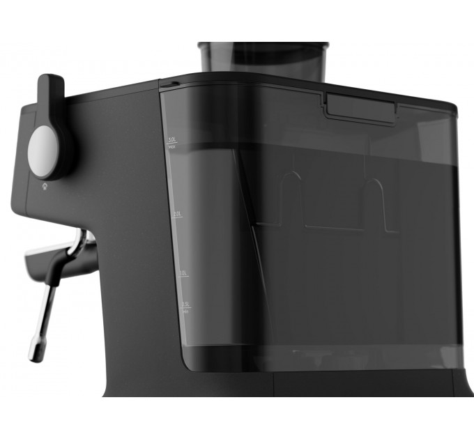 Кавоварка Electrolux ріжкова, 3л, зерно+мелена, ручний капуч, кавомолка, підігрів чашок, подача гар. води, чорний