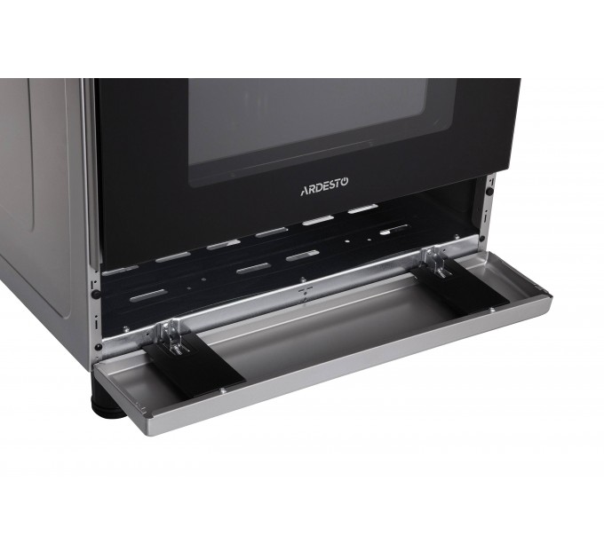 Плита ARDESTO комби Elegance, 66л, 60x60см, конвекция, чугун, подсветка, форсунки LPG (подключение газового баллона), серый
