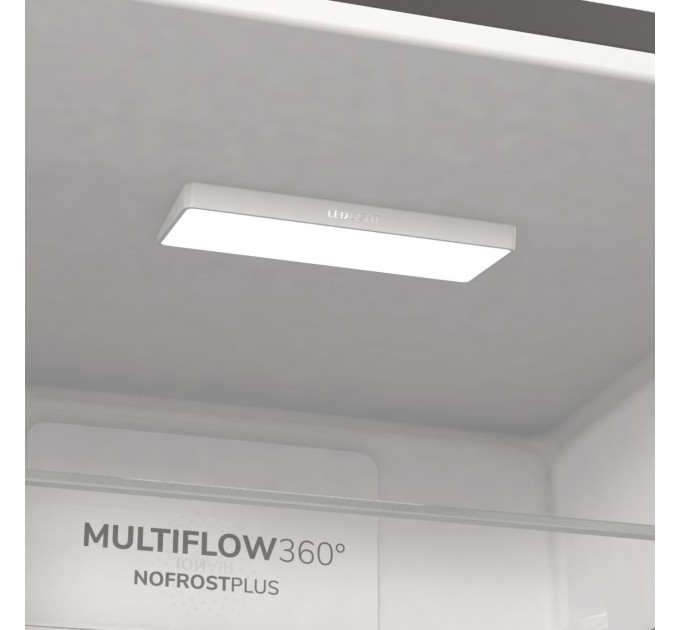 Холодильник с нижн. мороз. камерой Gorenje, 185х60х60см, 2 дв., 203(99)л, А++, Total NF, Зона св-ти, Внешн.диспл, нерж