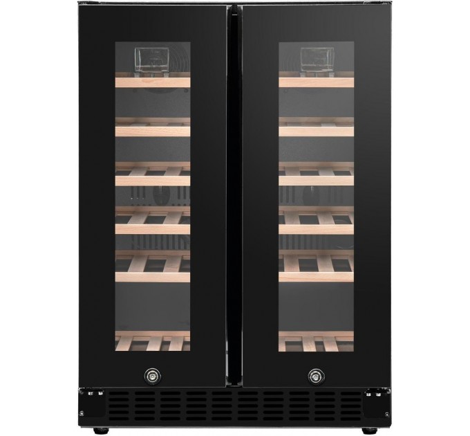 Холодильник Philco для вина, 87x60x57, холод.відд.-116л, зон - 2, бут-40, диспл, підсвітка, чорний