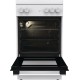 Плита Gorenje газова, 70л, 50x60см, емальовані, з кришкою, білий