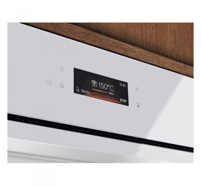 Духовой шкаф Electrolux электрический, 72л, A+, дисплей, конвекция, телескопические направляющие, белый