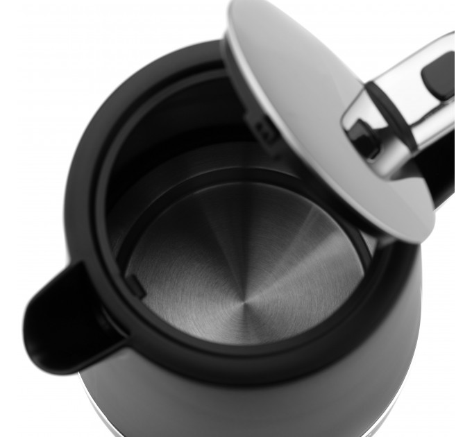 Електрочайник ARDESTO Timeless Elegance, 1.7л, Otter, пластик, чорний матовий