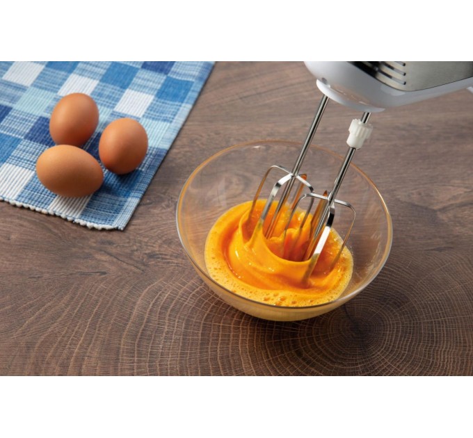 Міксер Gorenje стаціонарний 500Вт, насадки-4, чаша-пластик, 3л, білий