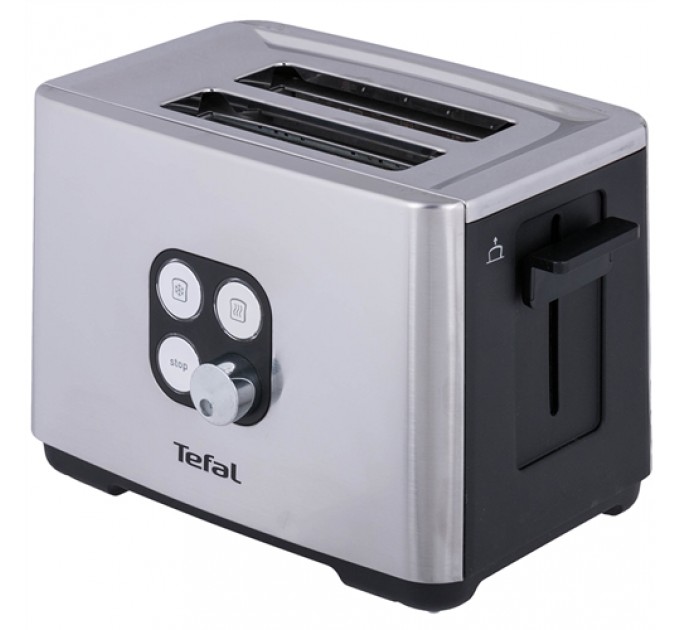 Тостер Tefal Cube 900Вт, металл/пластик, черный
