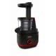 Соковыжималка Tefal Juiceo шнековая 150Вт, чаша-0.8л, жмых-0.8л, насадка для цитрусовых, пластик, черно-крассный