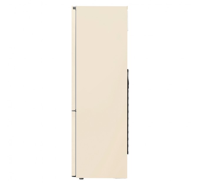 Холодильник LG с нижн. мороз., 203x60х68, , холод.отд.-277л, мороз.отд.-107л, 2дв., E, NF, инв., диспл внутр., зона св-ти, бежевый