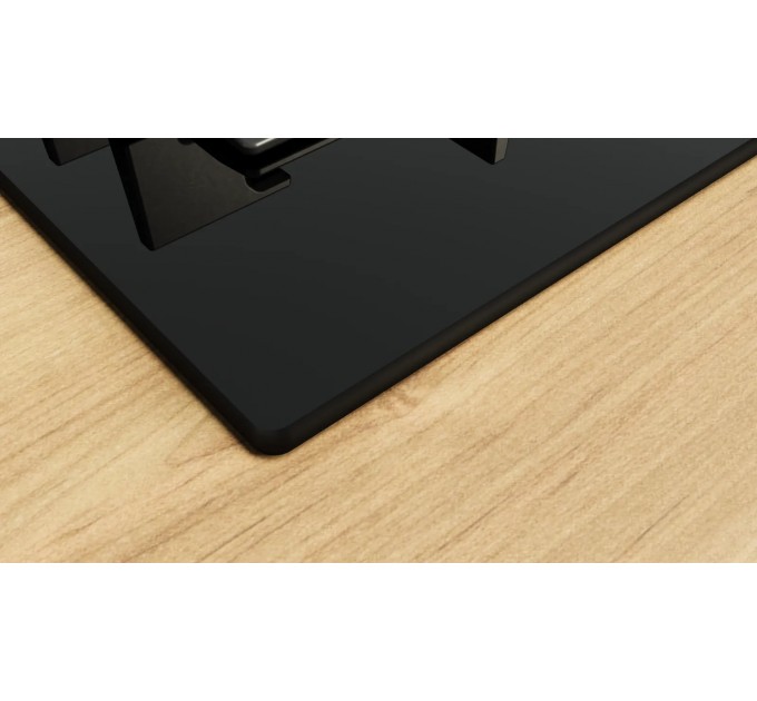 Варочная поверхность Bosch газ на стекле, 75см, чугун, черный