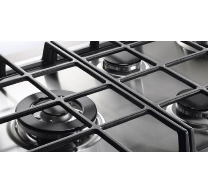 Варильна поверхня Electrolux газова на склі Rococo, 60см, чавун, шампань