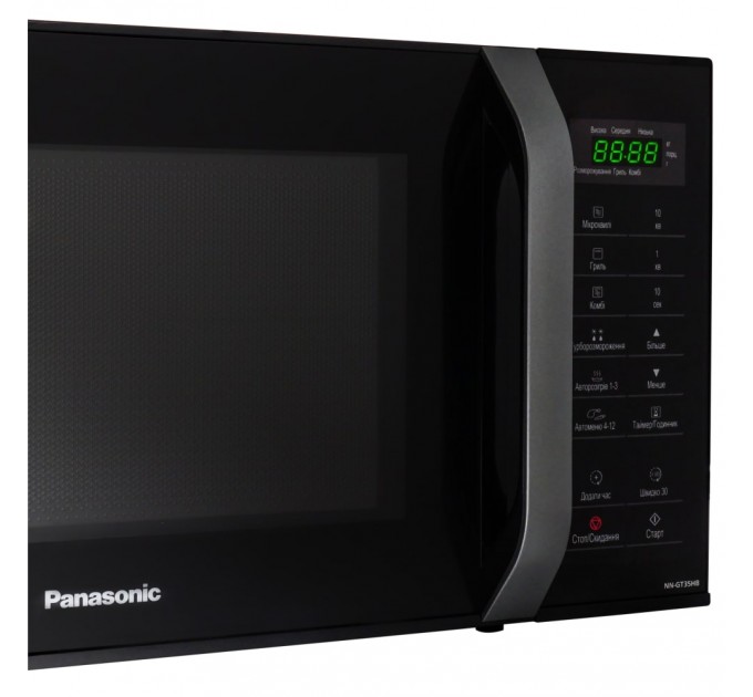 Микроволновая печь Panasonic, 23л, 800Вт, гриль, дисплей, черный