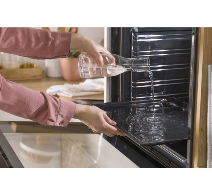 Духова шафа Gorenje електрична, 77л, A+, пара, дисплей, 300 °C, Wi-Fi, чорний