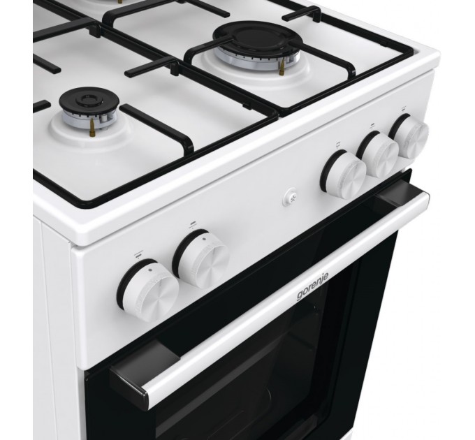 Плита Gorenje газова, 70л, 50x60см, емальовані, з кришкою, білий