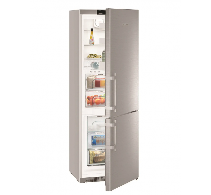 Холодильник Liebherr з нижн. мороз., 201x66.5x70, холод.від.-275 л, мороз.від.-106л, 2 дв., A++, NF, сірий