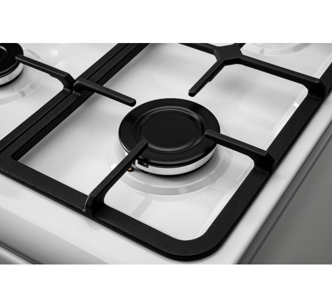 Плита ARDESTO комби, 52л, 50x60см, конвекция, чугун, подсветка, форсунки LPG (подключение газового баллона), белый