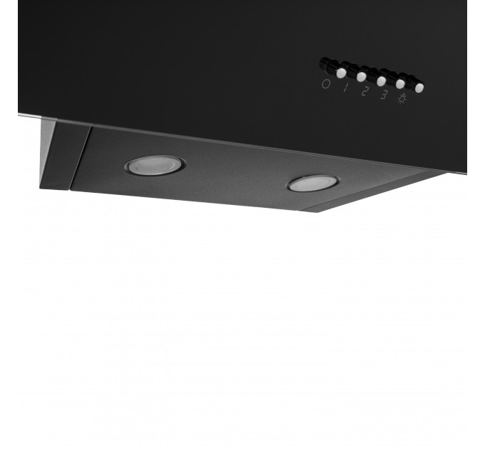 Вытяжка ARDESTO наклонная, 60см, 900м3ч, стекло, 2х1Вт LED, кнопочное, черный