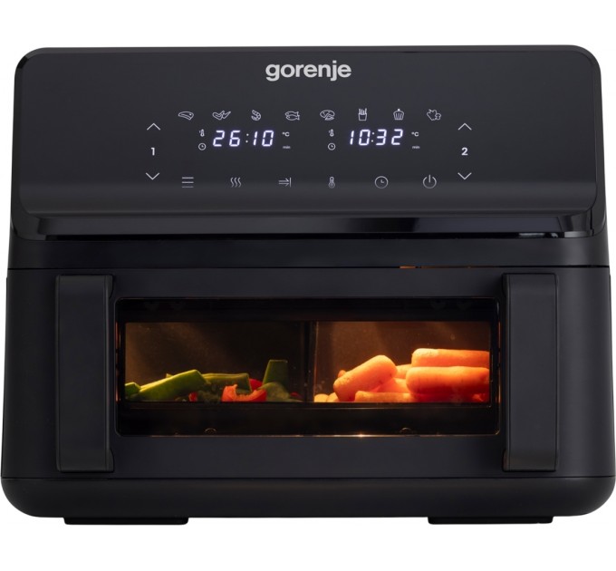 Мультипеч Gorenje 2700Вт, чаша-9л, сенсорное управл., 8 авто. программ, пластик, черный