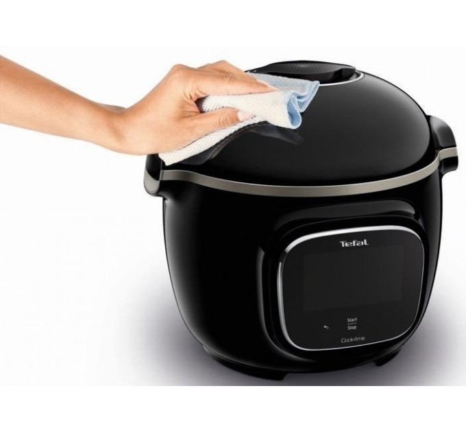 Мультиварка-скороварка Tefal Cook4me Touch, 1600Вт, чаша-6л, сенсорне керув., 13 програм, метал/пластик, чорний