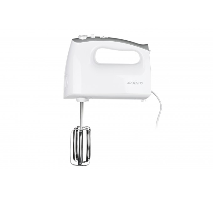 Миксер ARDESTO ручной 400Вт, насадки-4, турборежим, белый