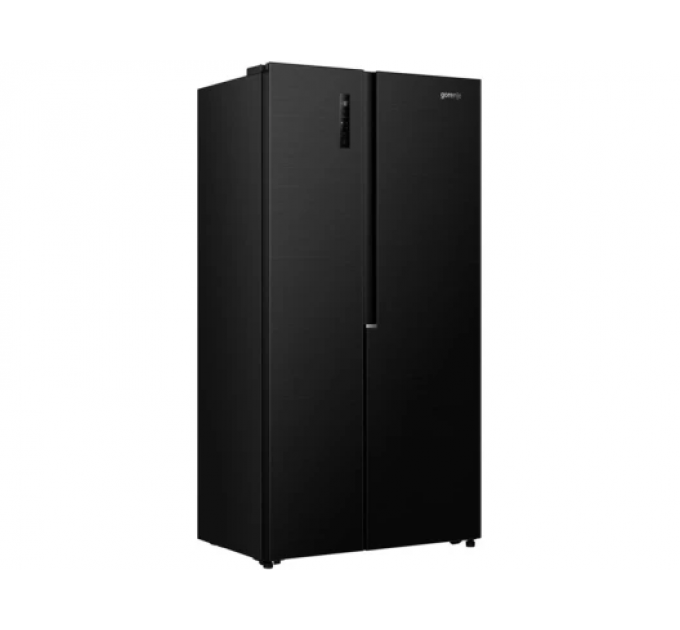 Холодильник SBS Gorenje, 179х62х92см, 2 дв., 345(186)л, А+, NF+, Инв. , Зона св-ти, Внешн.диспл, черный