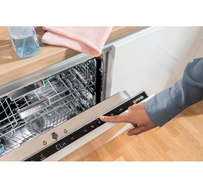 Посудомоечная машина Gorenje, 16компл., A+++, 60см, дисплей, 3 корзины, AquaStop, серый