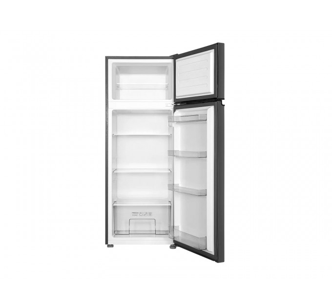 Холодильник TCL с верхн. мороз., 144x55х54.5, холод.отд.-167л, мороз.отд.-40л, 2дв., A++, ST, нерж