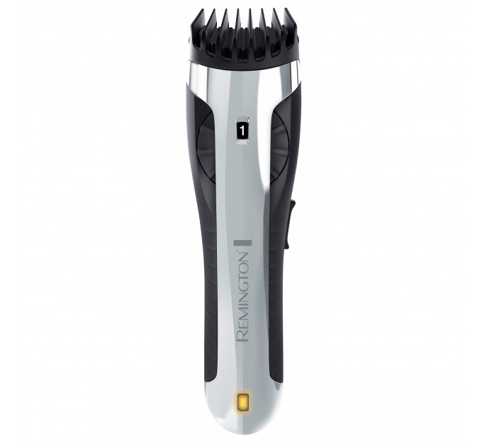 Тример Remington Bodyguard Body Hair Trimmer, акум., насадок-2, титан.напил., чорно-сріблястий